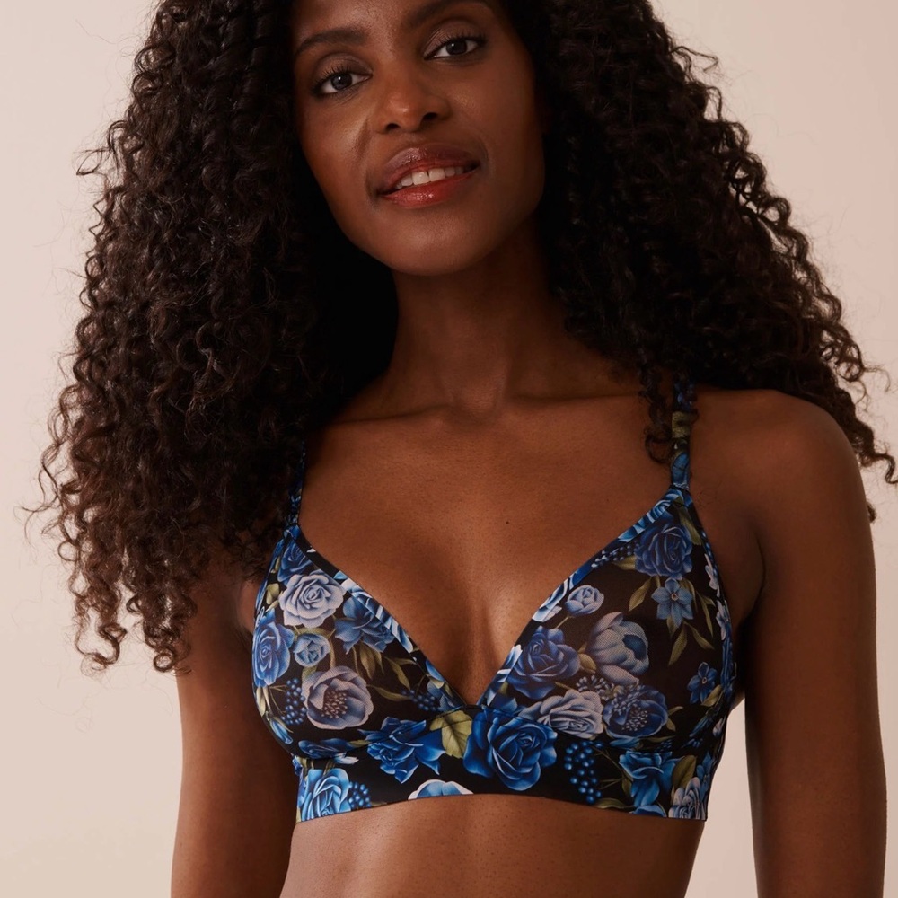 La vie en rose Sheer Mesh Bralette size XXL NWT